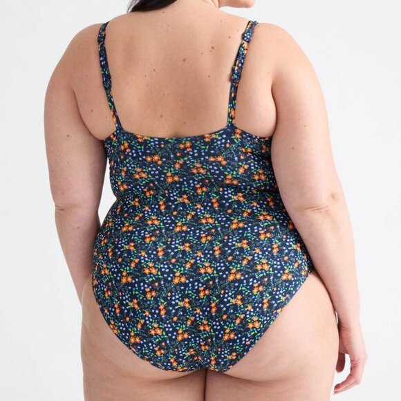 NWT Knix Leakproof Deep V One Piece Swimsuit L+ - Picture 3 of 16